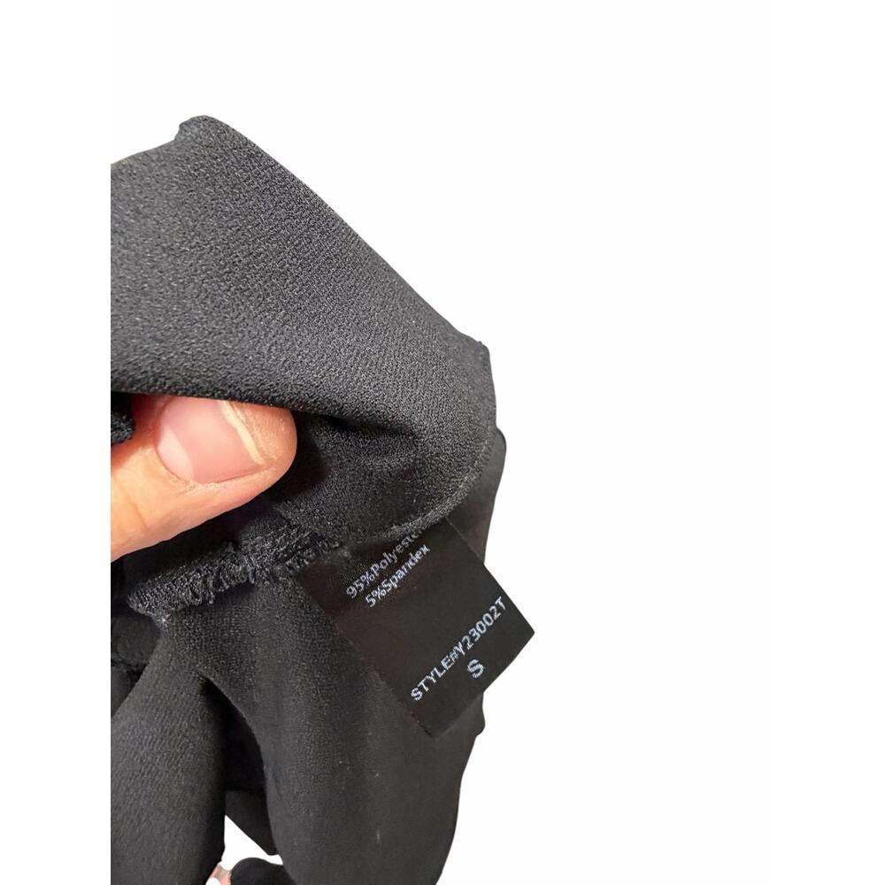 Tuckernuck Pomander Place Black Crepe Callahan Shirt Dress - Picture 7 of 8